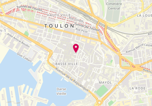Plan de GESTIN Architectes, 1 Rue Hoche, 83000 Toulon