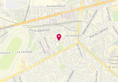 Plan de A+Architecture, 4 Rue Georges Courteline, 31100 Toulouse