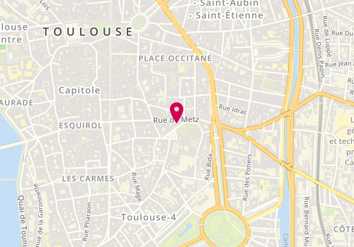 Plan de Agence Laurent HIRSCH Architecte, 9 Rue Riguepels, 31000 Toulouse