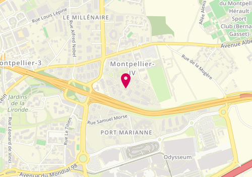 Plan de Agence Rolland & Associés, 1025 Rue Henri Becquerel parc Club du Millénaire, 34000 Montpellier