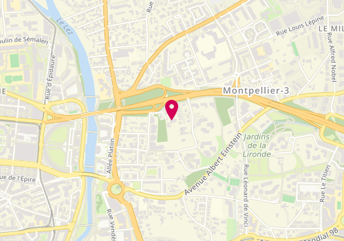 Plan de A+Architecture, 220 Rue du Capitaine Pierre Pontal, 34000 Montpellier