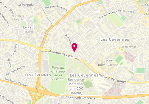 Plan de ArkeXe, 127 Rue d'Alco, 34080 Montpellier