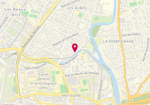 Plan de ATOIT Architecture, 12 Rue des Piverts, 34000 Montpellier