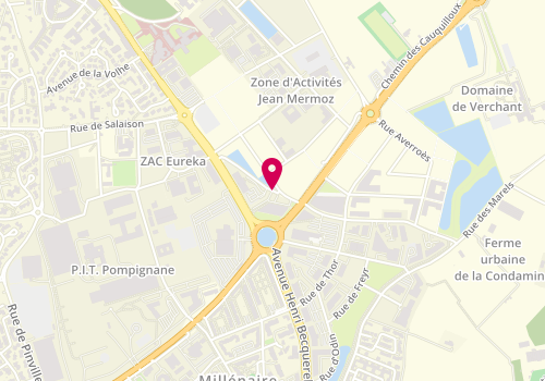 Plan de Ali Bourouina Architecte, 418 Rue Mas de Verchant, 34000 Montpellier