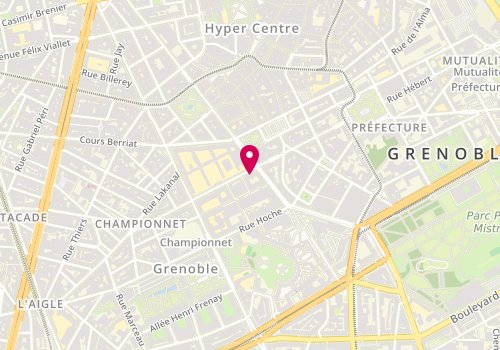 Plan de Agence d'Urbanisme de la Region Grenobloise, 21 Lesdiguières, 38000 Grenoble