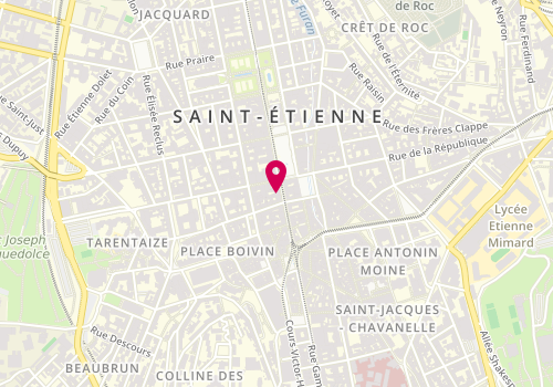 Plan de KUBE architecture urbanisme, 4 Rue Général Foy, 42000 Saint-Étienne