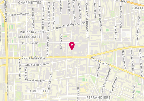 Plan de RAS architectes, 86 Rue Magenta, 69100 Villeurbanne