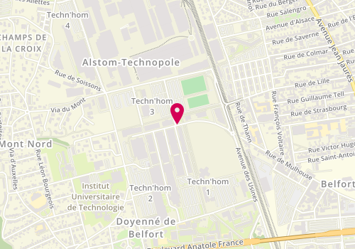 Plan de Agence d'Architecture Lanzini, 8 Rue Maurice et Louis de Broglie, 90000 Belfort