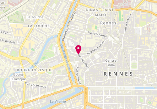 Plan de 1Point61, 1 Rue du Louis d'Or, 35000 Rennes