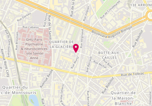 Plan de Aln Architectes, 19 Rue Daviel, 75013 Paris