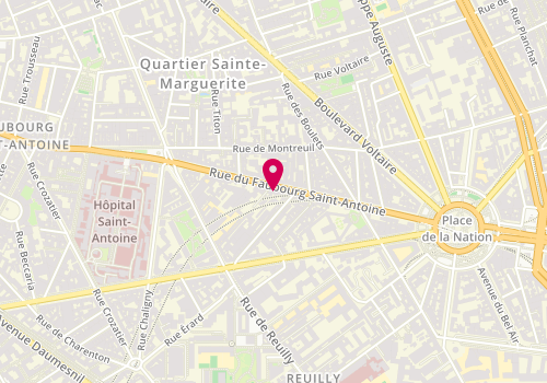 Plan de 234, 234 Rue du Faubourg Saint-Antoine, 75012 Paris