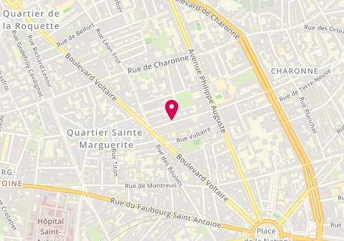 Plan de C.R.A.I, 11 Rue Alexandre Dumas, 75011 Paris