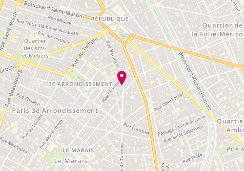 Plan de A.D Quatio, 129 Rue de Turenne, 75003 Paris