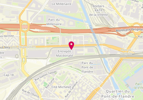 Plan de 1Pax, 157 Boulevard Macdonald, 75019 Paris