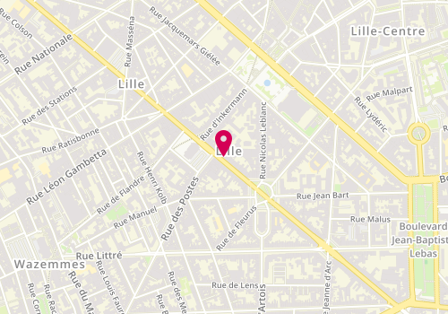 Plan de Atelier Smagghe, 181 Bis Rue Solférino, 59000 Lille