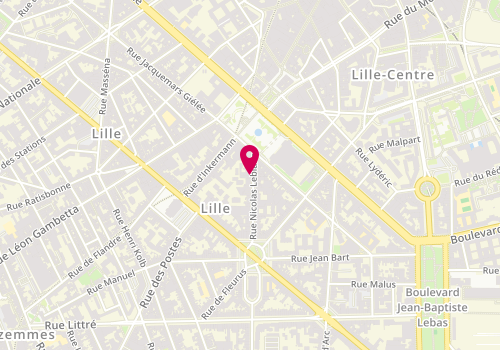 Plan de Béal & Blanckaert architectes, 10 Rue Nicolas Leblanc, 59000 Lille