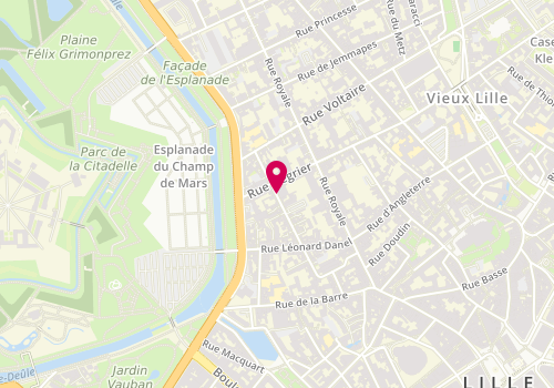 Plan de BPLUSB Architectures, 60 Rue Sainte-Catherine, 59800 Lille